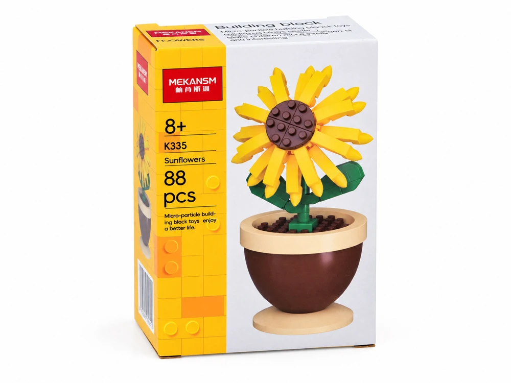 Jokomisiada Technical blocks Series: Flowers in a mini pot SUNFLOWER 88pcs ZA6289 A