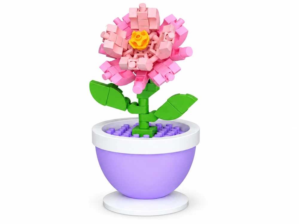 Jokomisiada Technical blocks Series: Flowers in a mini pot CARNATION 88pcs ZA6289 C
