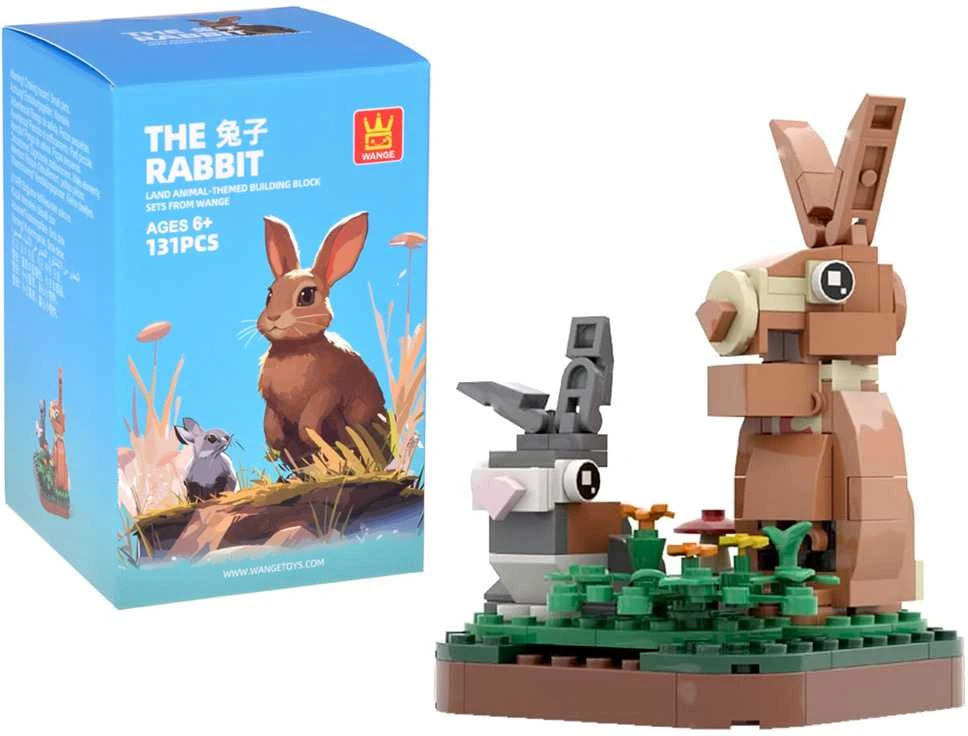Jokomisiada Technical blocks Series: Wild land animals - over 100 pieces ZA5852