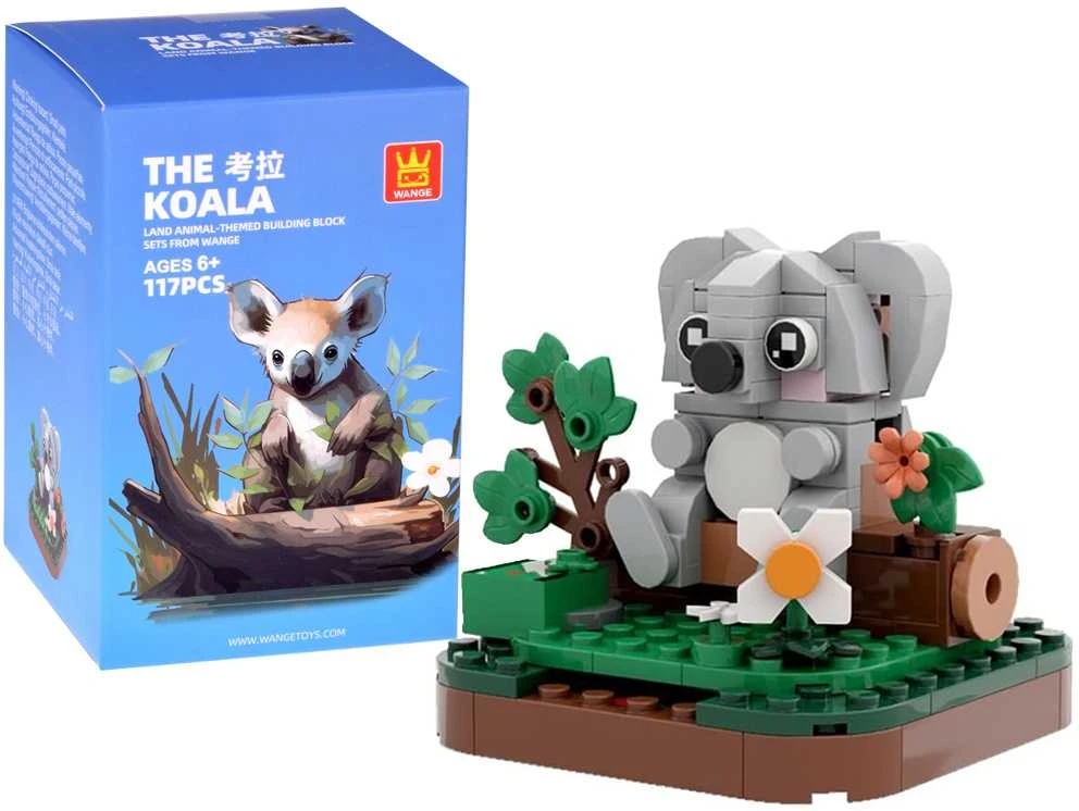 Jokomisiada Technical blocks Series: Wild land animals - over 100 pieces ZA5852