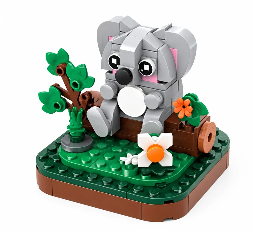 Jokomisiada Technical blocks Series: Wild land animals KOALA 117 pieces ZA5852 B