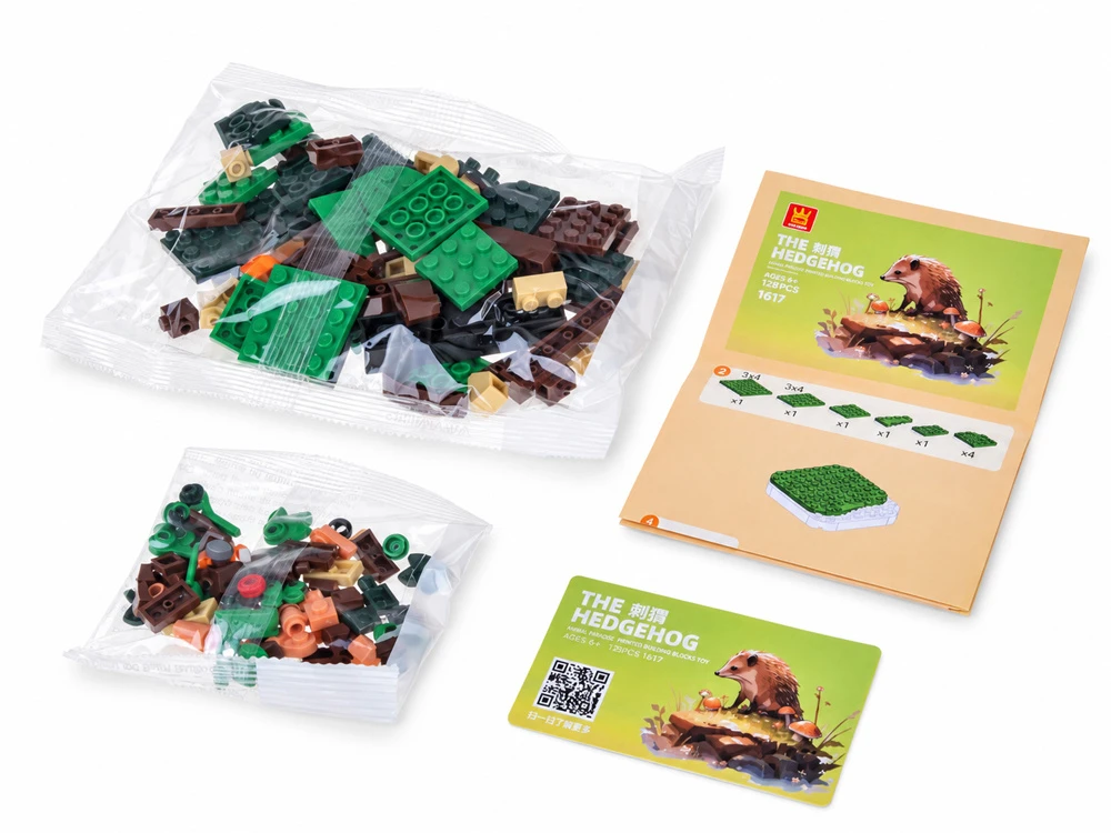 Jokomisiada Technical blocks Series: Wild land animals HEDGEHOG 182pcs ZA5852 E