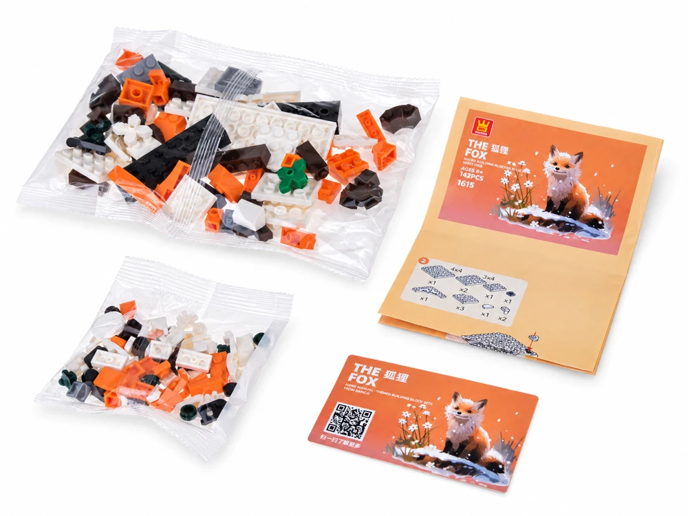 Jokomisiada Technical blocks Series: Wild land animals LIS 142pcs ZA5852 C