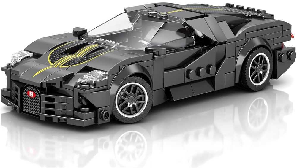 Jokomisiada Technical blocks Sports car Juodas LUXURY hypercar 298-pcs ZA5785
