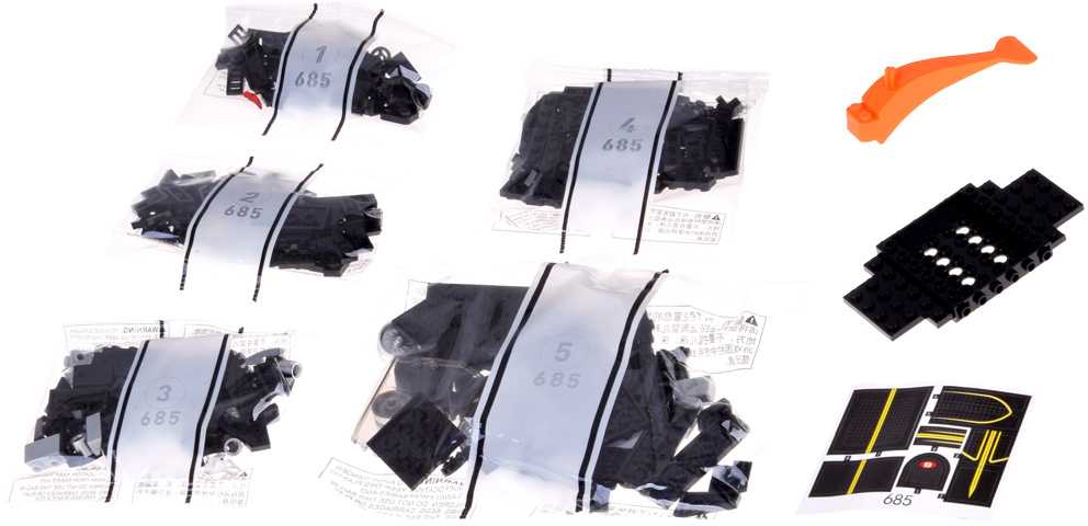 Jokomisiada Technical blocks Sports car Juodas LUXURY hypercar 298-pcs ZA5785