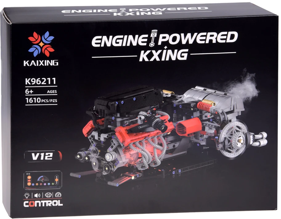 Jokomisiada Technical Building Blocks Build a Baterija-Powered ENGINE Steam Generator 1610pcs ZA6373