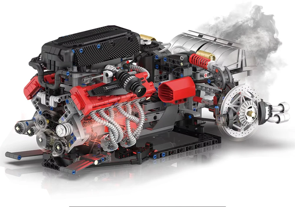 Jokomisiada Technical Building Blocks Build a Baterija-Powered ENGINE Steam Generator 1610pcs ZA6373