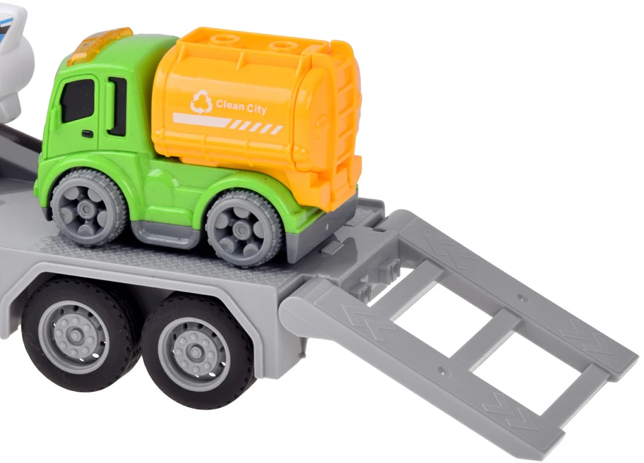 Jokomisiada Tow truck Helicopter Dump truck Concrete mixer VEHICLE SET + road accessories ZA6597