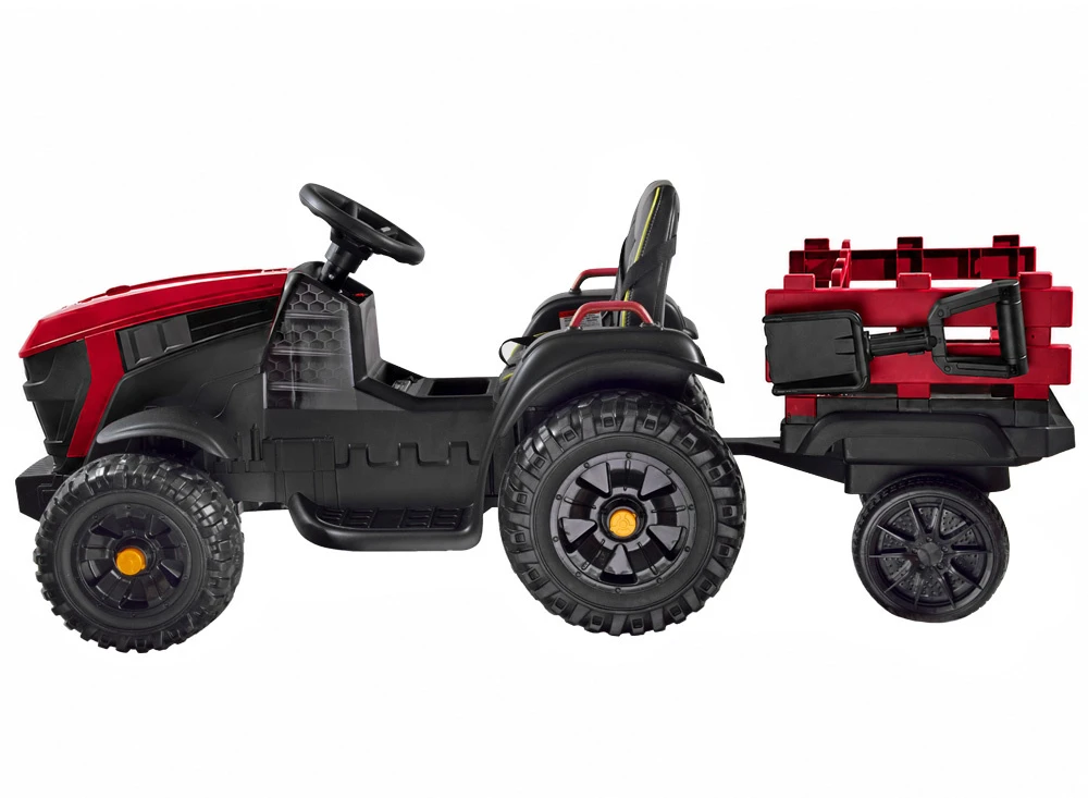Jokomisiada Tractor for a battery for children + trailer PA0240