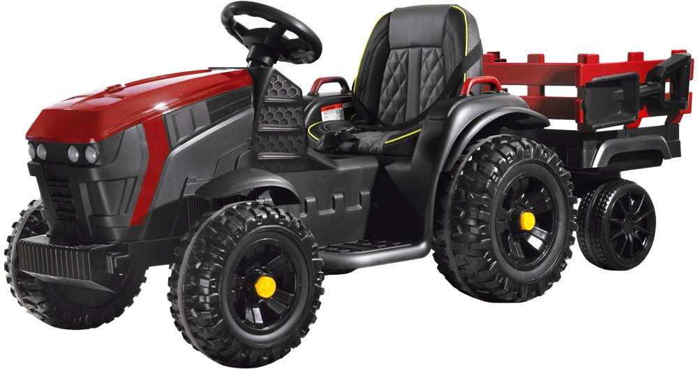 Jokomisiada Tractor for a battery for children + trailer PA0240