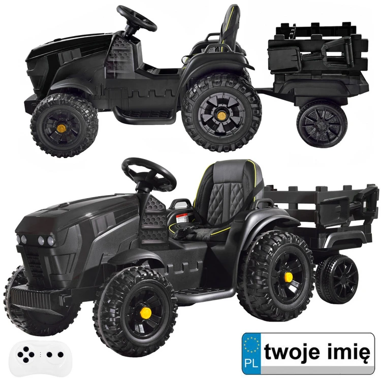 Jokomisiada Tractor for a battery for children + trailer PA0240
