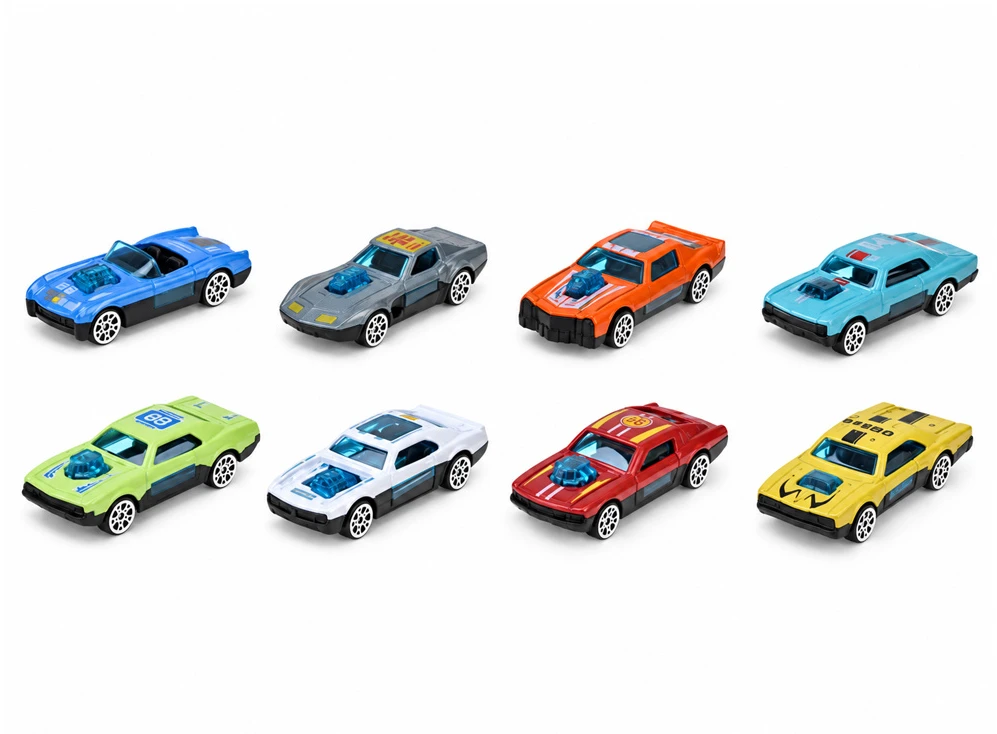 Jokomisiada Two-story car garage 4 in 1, launcher, parking, elevator, station + 8x vehicles ZA6353
