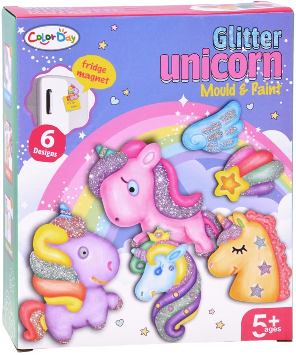 Jokomisiada UNICORN Glitter Magnet Making Kit - DIY Magnets ZA6406