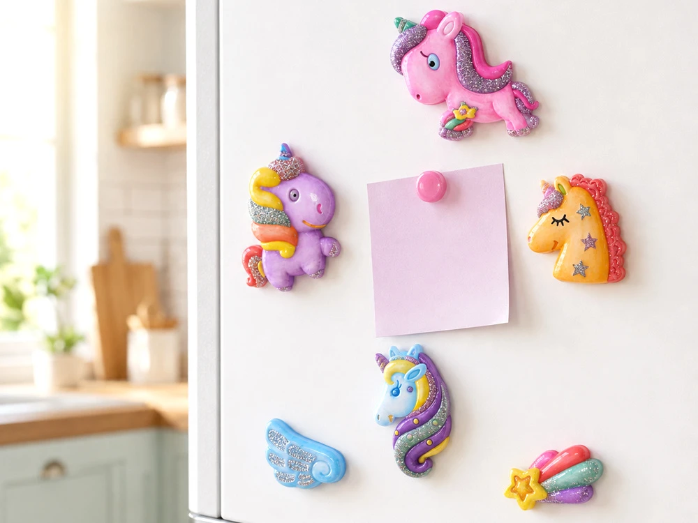 Jokomisiada UNICORN Glitter Magnet Making Kit - DIY Magnets ZA6406
