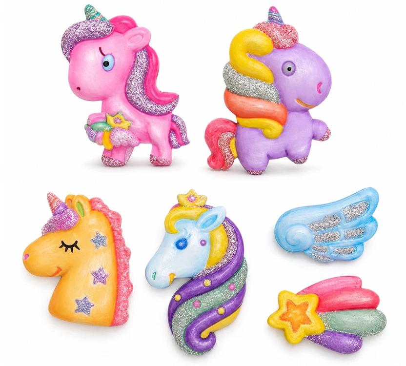 Jokomisiada UNICORN Glitter Magnet Making Kit - DIY Magnets ZA6406