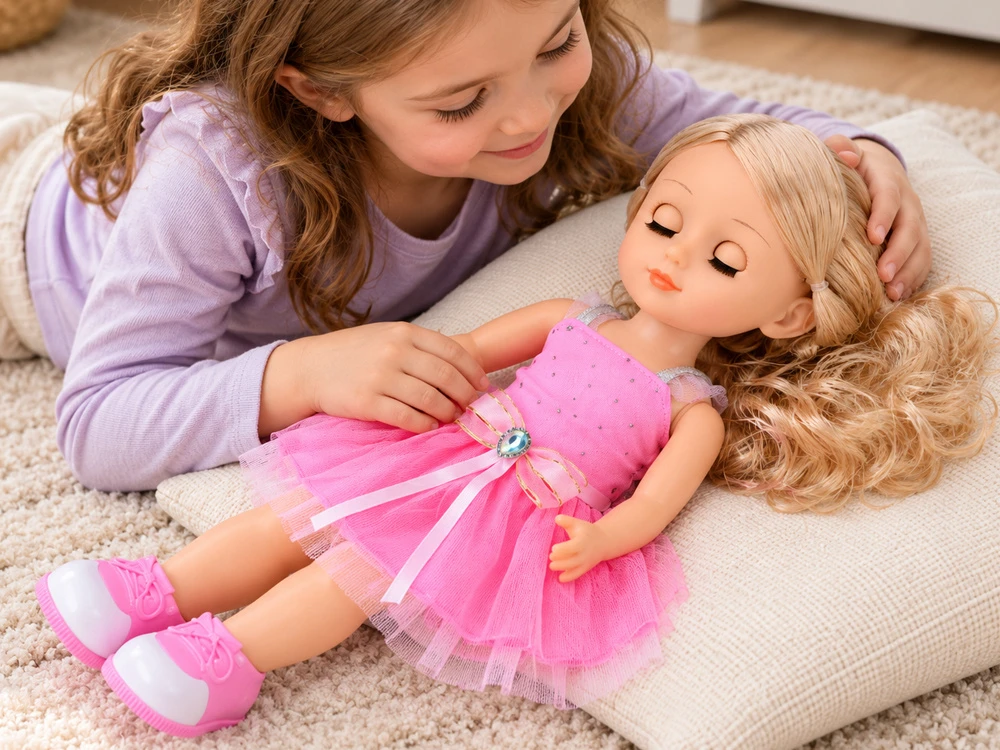 Jokomisiada Vaikštanti ir dainuojanti lėlė – plokite rankomis! Rožinis BALLERINA ZA6359