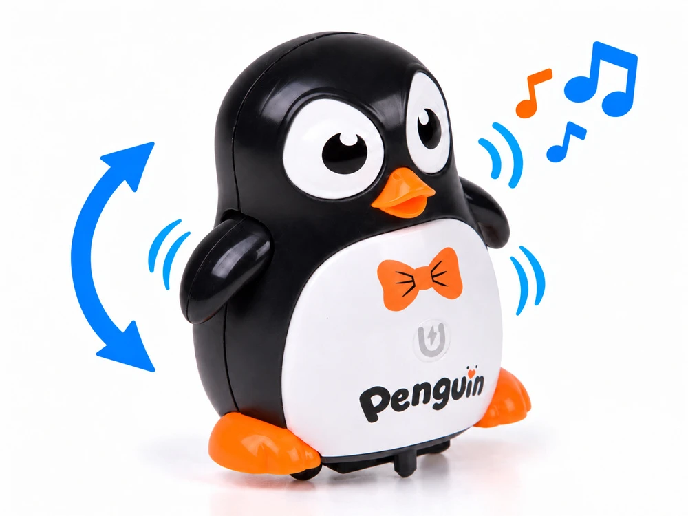 Jokomisiada Vaikštantis PENGUIN – magnetinis sujungimas su kitais + melodija ZA6262 CY