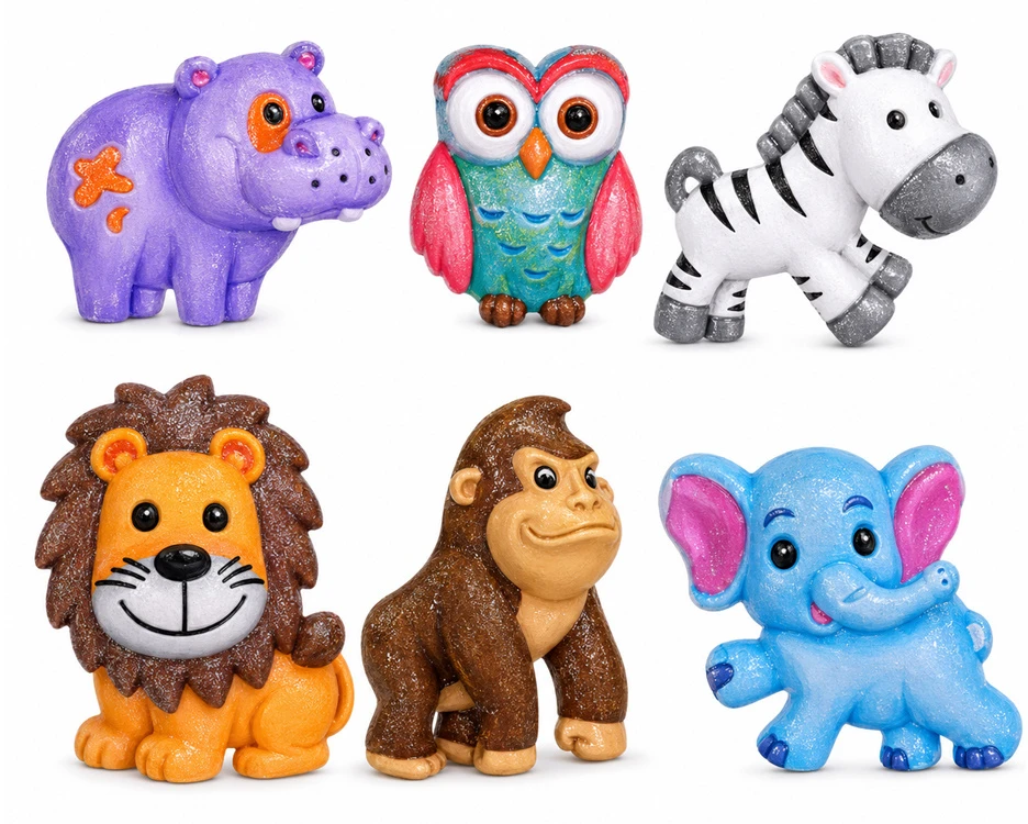 Jokomisiada WILD ANIMALS DIY Magnet Making Kit ZA6407