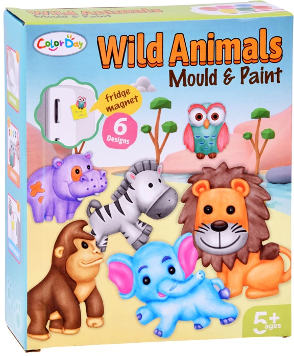 Jokomisiada WILD ANIMALS DIY Magnet Making Kit ZA6407