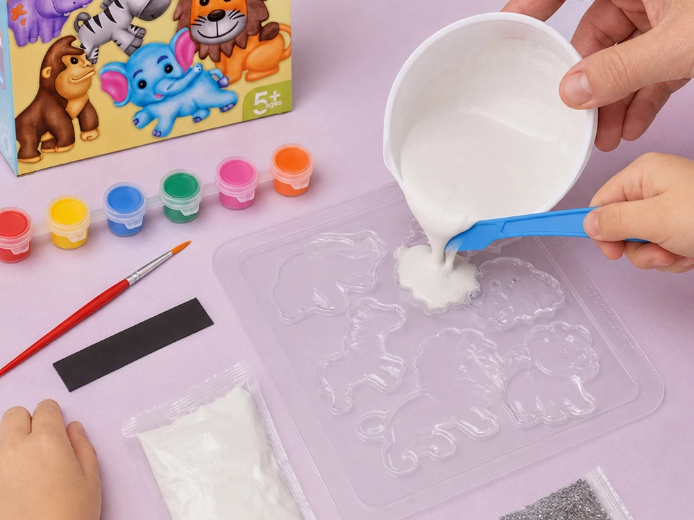 Jokomisiada WILD ANIMALS DIY Magnet Making Kit ZA6407