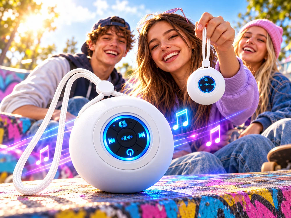 Jokomisiada Wireless, hanging, portable, illuminated Bluetooth garsiakalbis IN0195