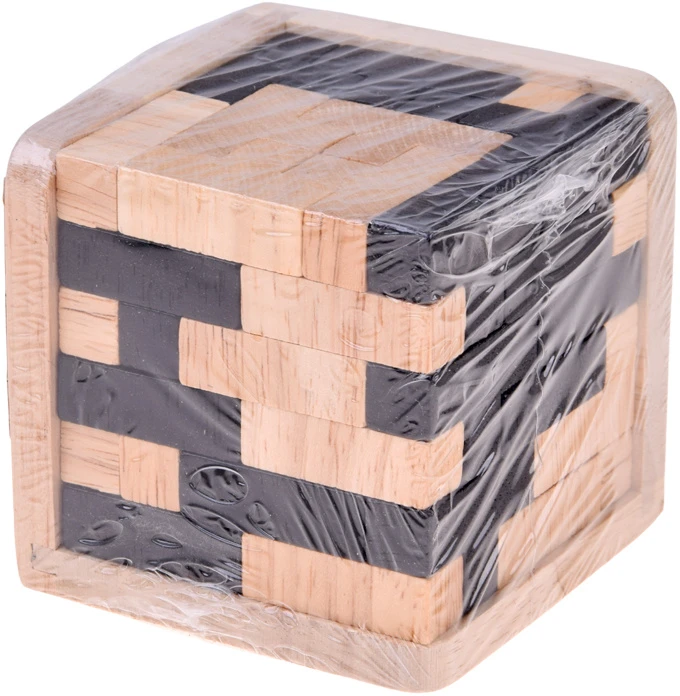 Dėlionė Jokomisiada Wooden 3D Logic Cube Spatial Puzzle Brain Teaser ZA6610
