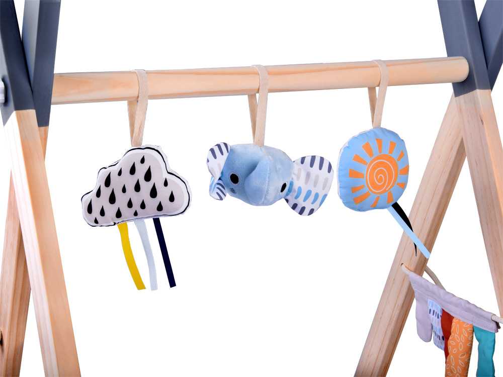 Jokomisiada Wooden Baby Gym Educational Play Mat for Infants ZA5882