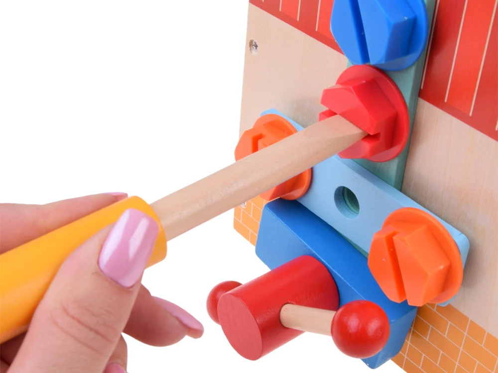 Jokomisiada Wooden DIY Tool Set with Construction House ZA6612