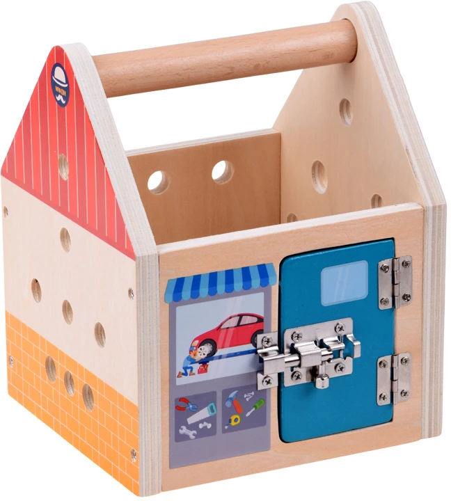 Jokomisiada Wooden DIY Tool Set with Construction House ZA6612