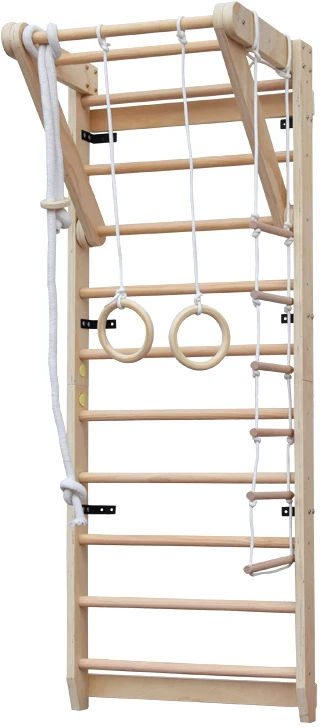 Jokomisiada Wooden playground for HOME - climbing frame + hanging elements SP0873
