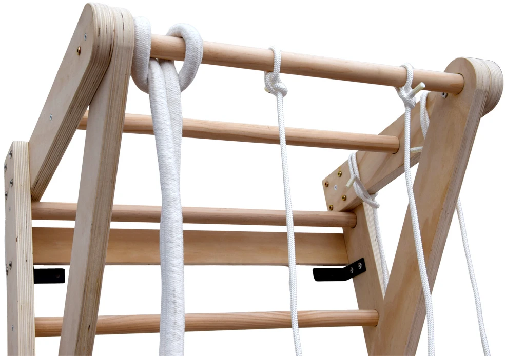 Jokomisiada Wooden playground for HOME - climbing frame + hanging elements SP0873