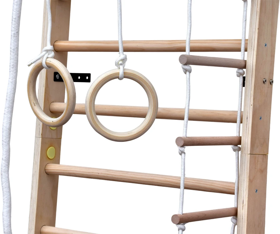 Jokomisiada Wooden playground for HOME - climbing frame + hanging elements SP0873