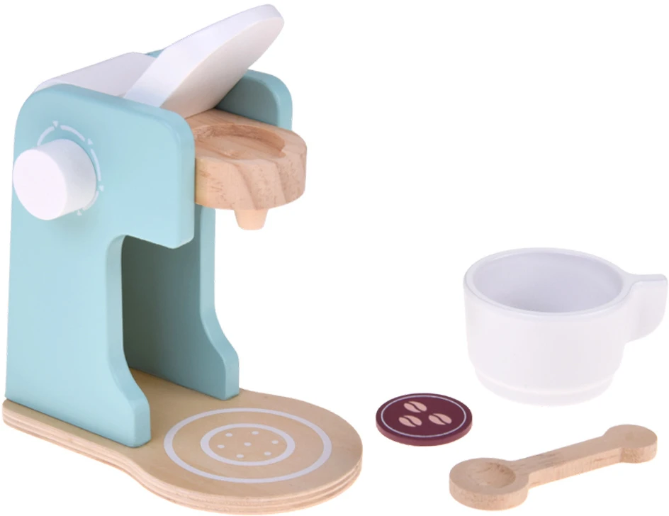 Jokomisiada Wooden set - toaster, kavos virimo aparatas, mixer + accessories Small household appliances ZA5929