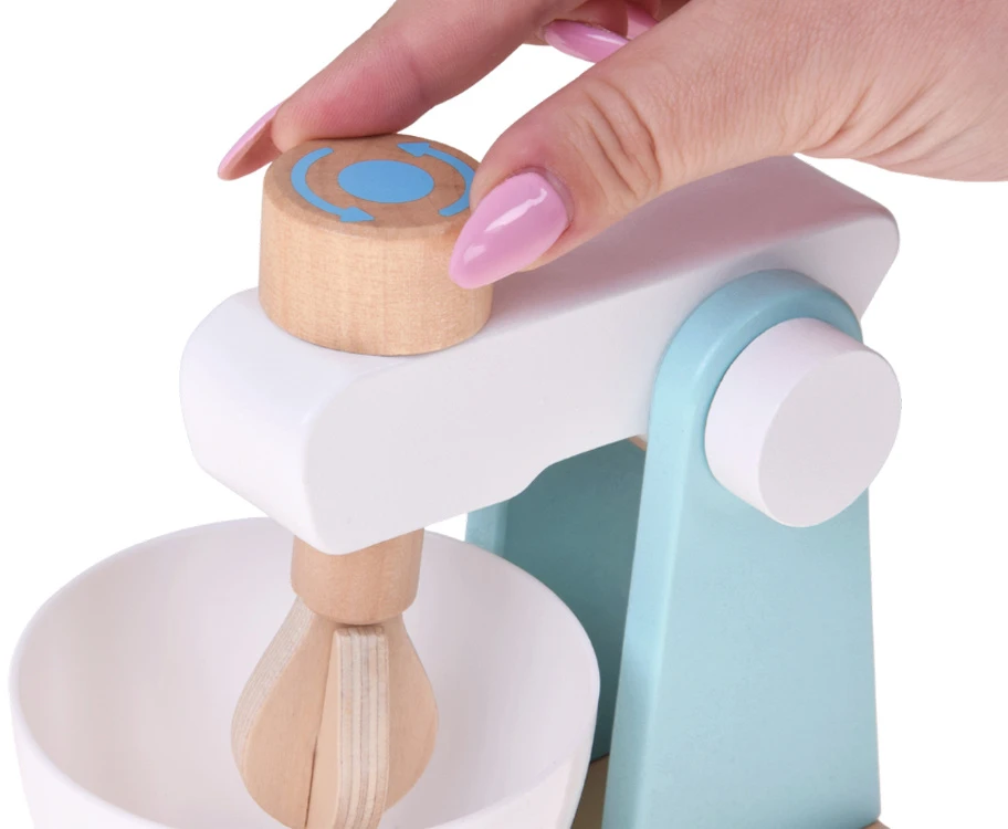 Jokomisiada Wooden set - toaster, kavos virimo aparatas, mixer + accessories Small household appliances ZA5929