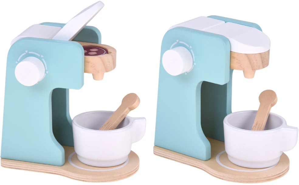Jokomisiada Wooden set - toaster, kavos virimo aparatas, mixer + accessories Small household appliances ZA5929