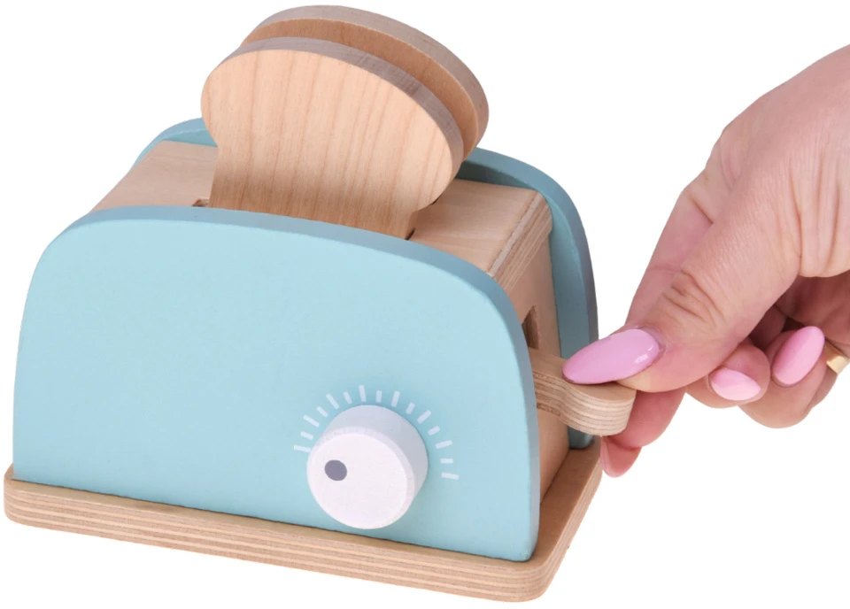 Jokomisiada Wooden set - toaster, kavos virimo aparatas, mixer + accessories Small household appliances ZA5929