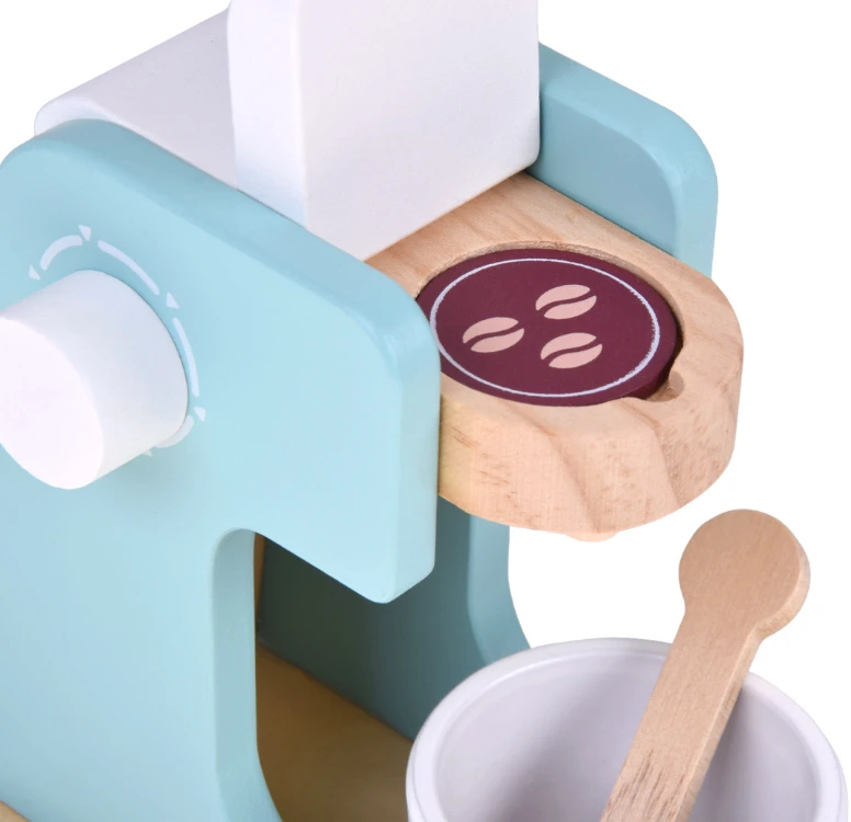 Jokomisiada Wooden set - toaster, kavos virimo aparatas, mixer + accessories Small household appliances ZA5929