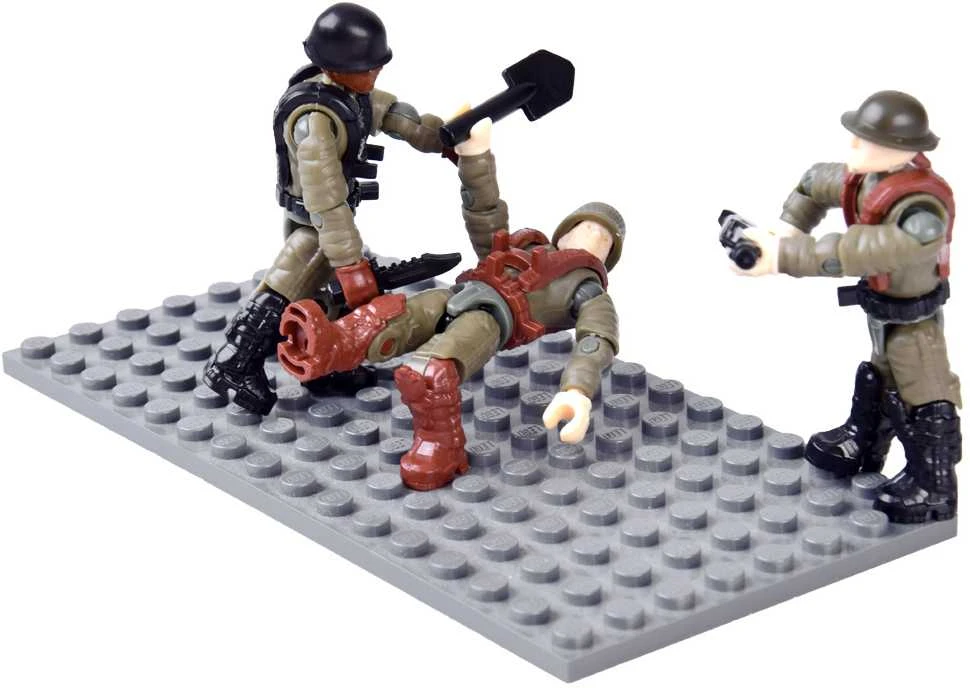 Jokomisiada WWII soldier figures, modelis to assemble, 28 pieces, ZA5723