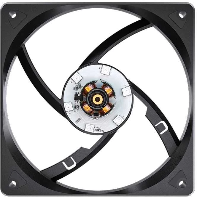Jonsbo CR-3000 procesoriaus aušintuvas Dual Tower, ARGB – 2x 120 mm, juodos spalvos