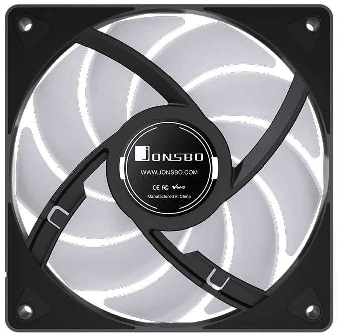 Jonsbo CR-3000 procesoriaus aušintuvas Dual Tower, ARGB – 2x 120 mm, juodos spalvos