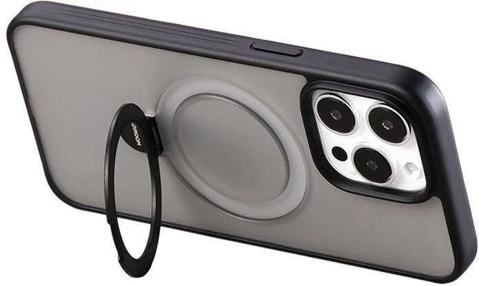 Dėklas Joyroom JR-BP004 Magnetinis apsauginis telefono dėklas su laikikliu Apple iPhone 15 juodas
