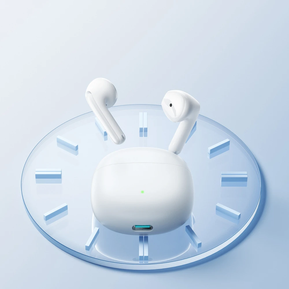 Joyroom JR-FB1 Funpods Bluetooth 6.0 In-Ear TWS Belaidės Ausinės with AI Functions - Baltas