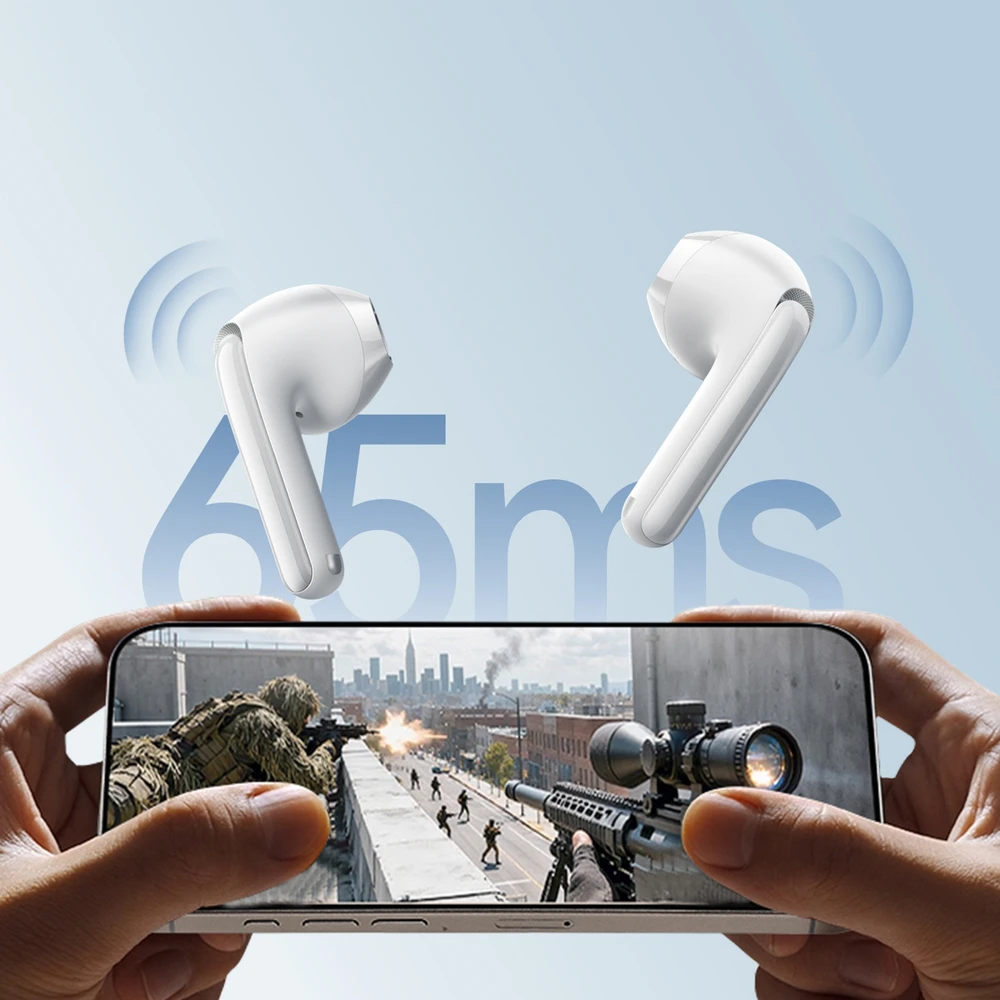 Joyroom JR-FB1 Funpods Bluetooth 6.0 In-Ear TWS Belaidės Ausinės with AI Functions - Baltas