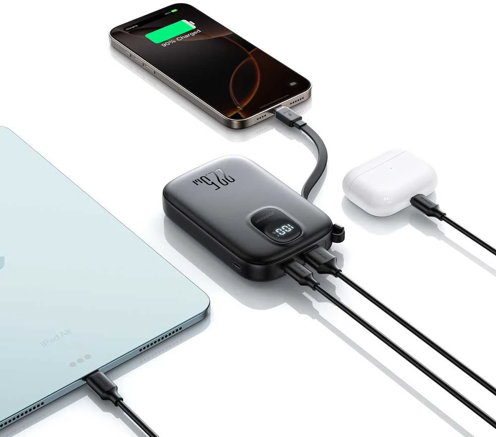 Išorinė baterija Power Bank Joyroom JR-PBF17 22.5W with USB-C cable 10000mAh juoda