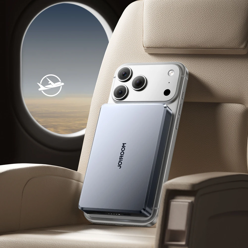 Išorinė baterija Power Bank Joyroom JR-PBM08 Pro 22.5W MagSafe 10000mAh Kosminė pilka