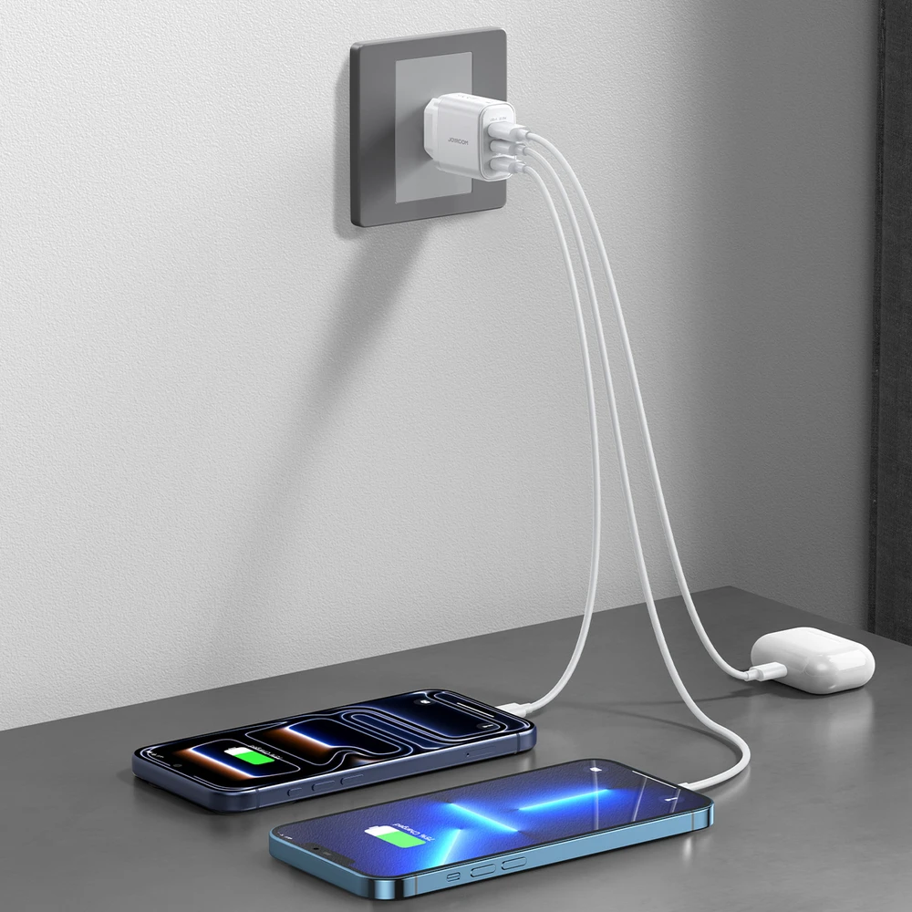 Joyroom JR-TG6 GaN 30W sieninis įkroviklis - Baltas