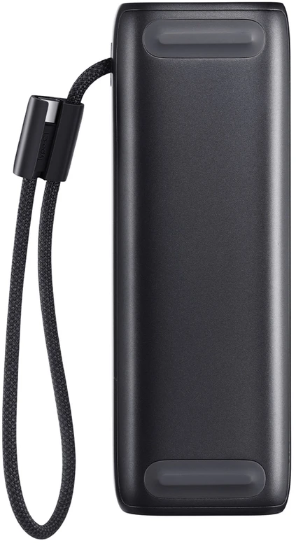 Joyroom PODIX PR70 25000mAh Power Bank iki 240W with Two Built-in USB-C Cables and Two TFT Screens - Gray