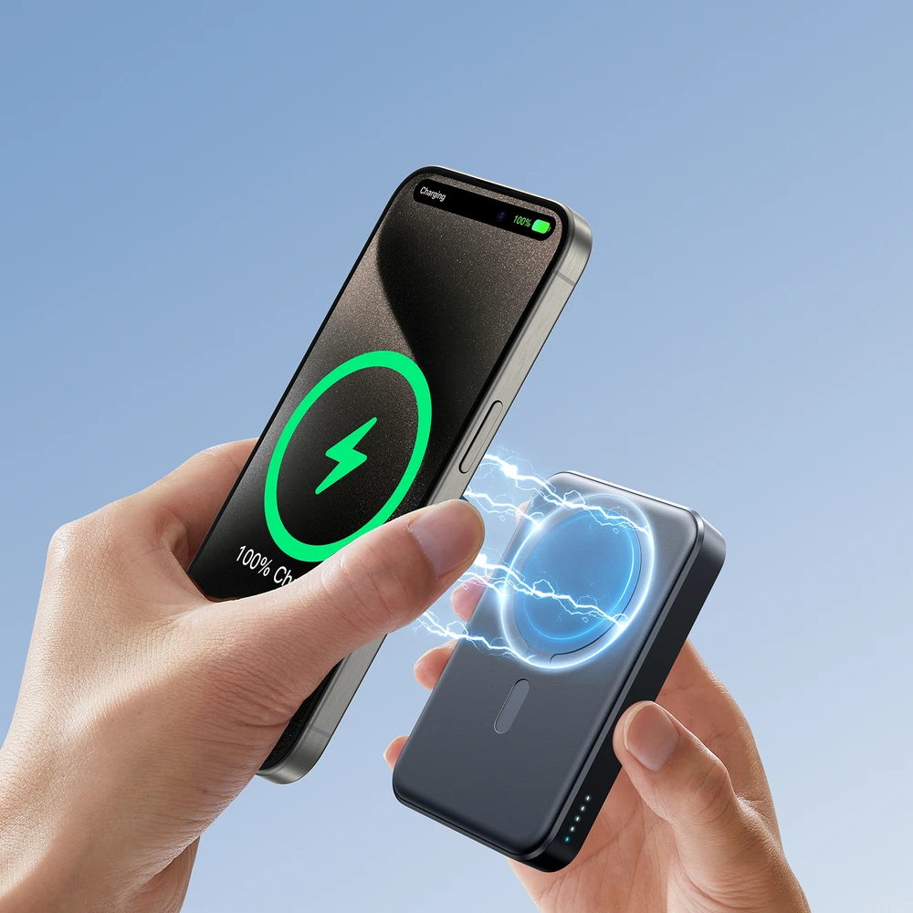 Išorinė baterija Power Bank Joyroom JR-W020 20W MagSafe 10000mAh juoda