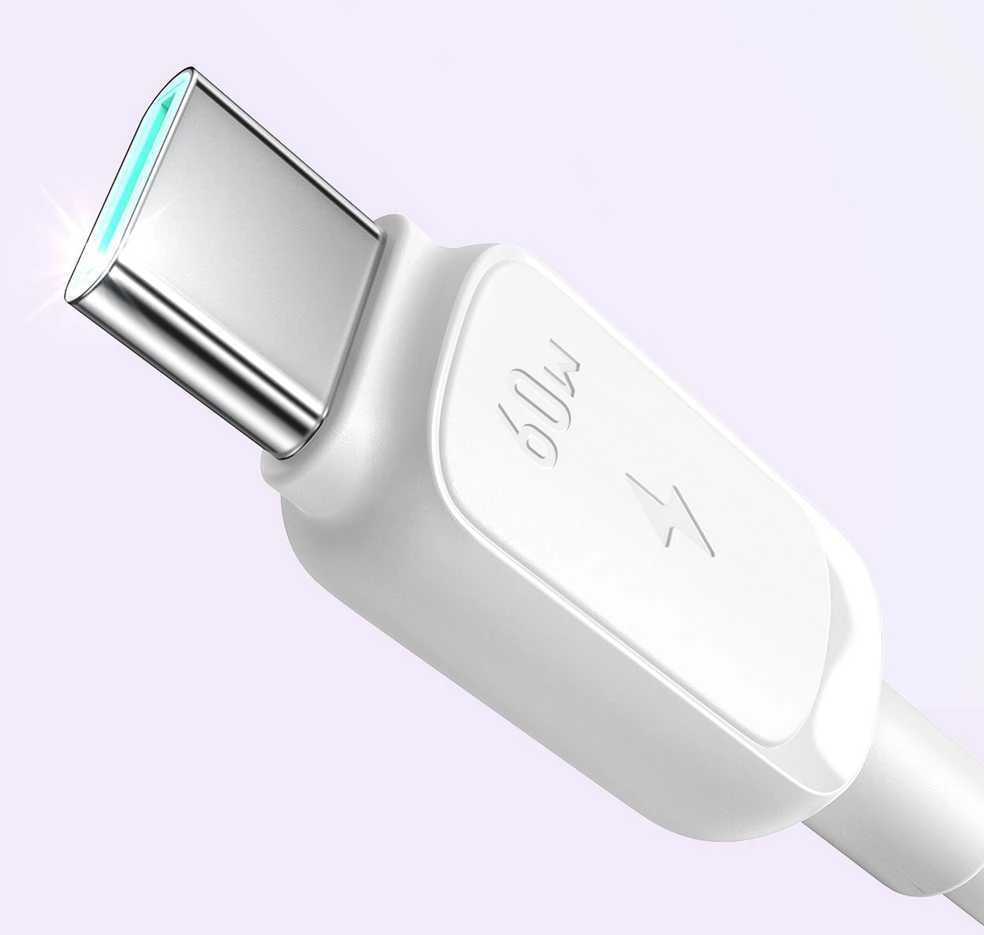 Kabelis Joyroom S-A14 USB-C – USB-C 60W 1,2m – baltos spalvos