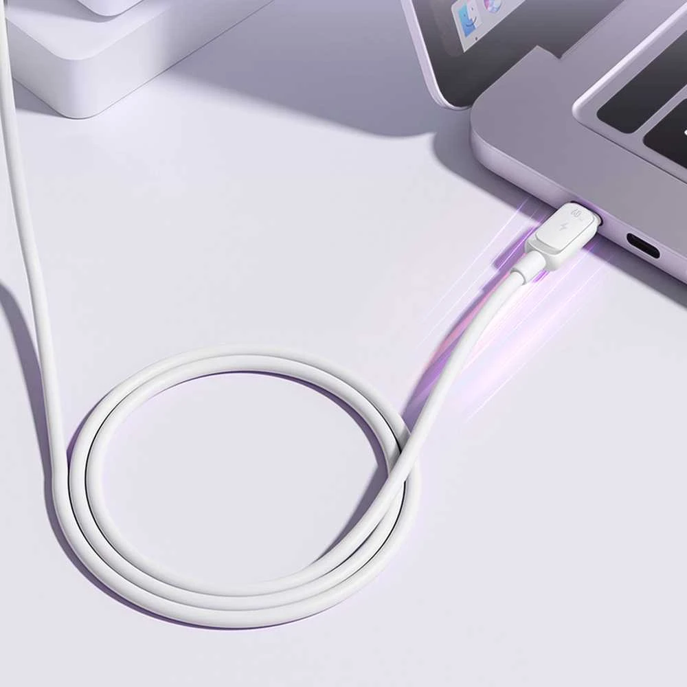 Kabelis Joyroom S-A14 USB-C – USB-C 60W 1,2m – baltos spalvos